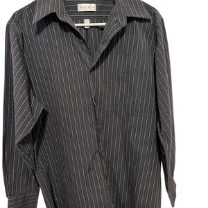 Van Heusen Men's Charcoal Pinstripe Shirt